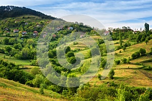 Spring is coming... Amazing spring view with a little village in Rhodopi Mountains, Bulgaria Ã¢â¬â Image. photo